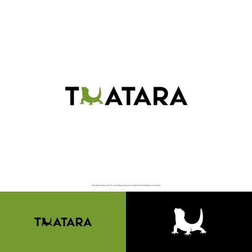 Lizard logo with the title 'Tuatara'