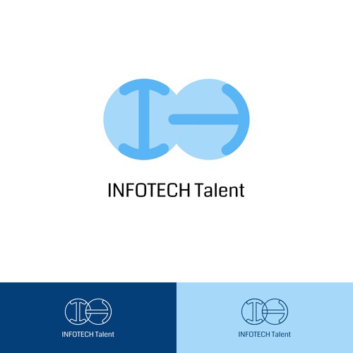 Talent logo with the title 'Concept for the IT talent agency'