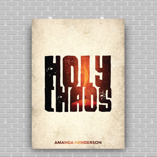 Poster book cover with the title 'Colorful book cover design'