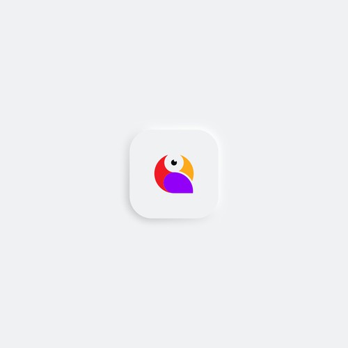 Toucan design with the title 'Icon apps Scout'