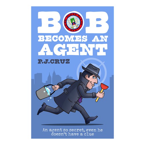 Spy book cover with the title 'Spy parody book cover'