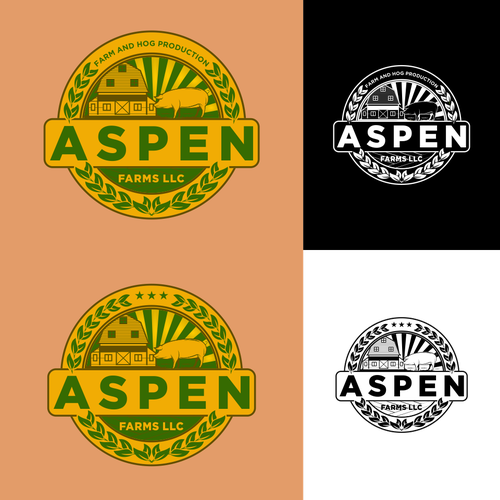 Hog logo with the title 'aspen'