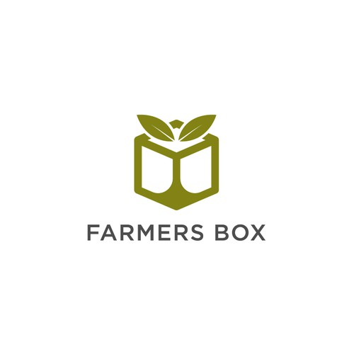 Box brand with the title 'Farmer Box Logo Concept'
