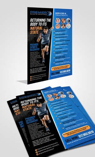 Pain design with the title 'sports therapy'