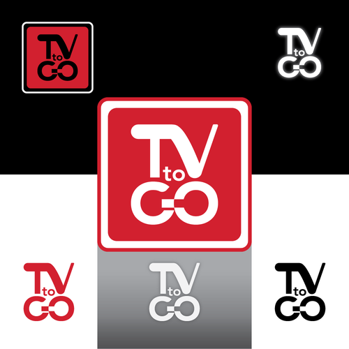 Monochrome brand with the title 'TV to Go'