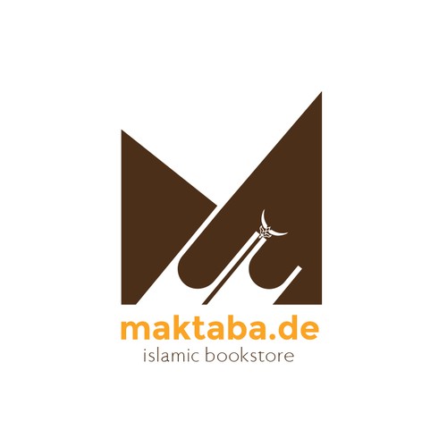 Library design with the title 'Maktaba Islamic Book Store'