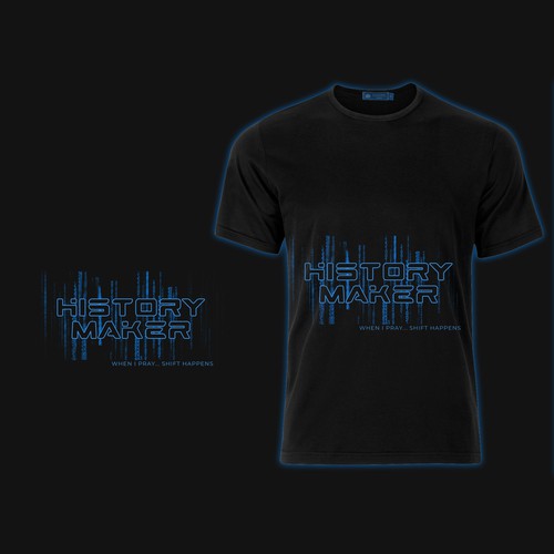 Space t-shirt with the title 'Inspiring t-shirt design for youthful history makers'