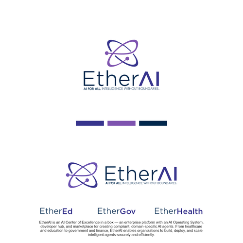E design with the title 'EtherAI'