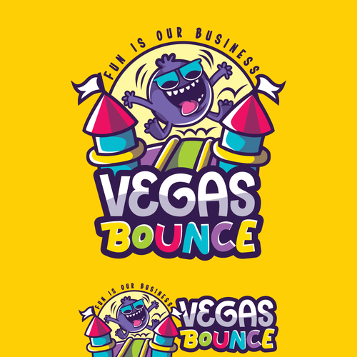 Pen design with the title 'vegas bounce logo'