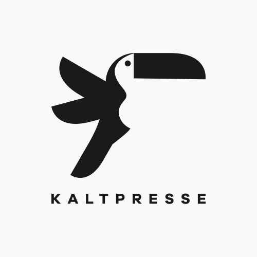 Toucan logo with the title 'Toucan Logo for Juice Company'