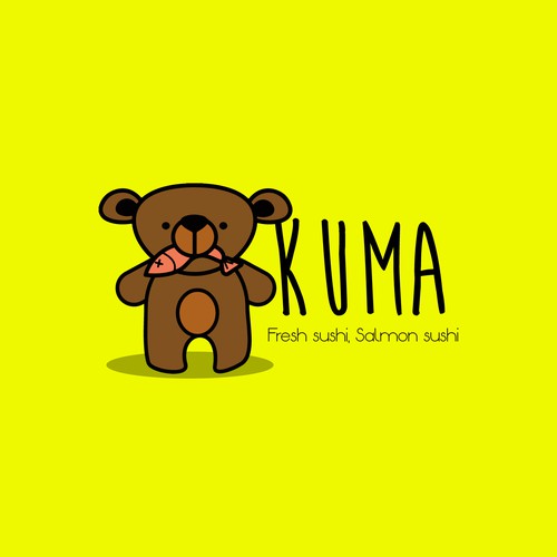 Salmon logo with the title 'Sushi logo'