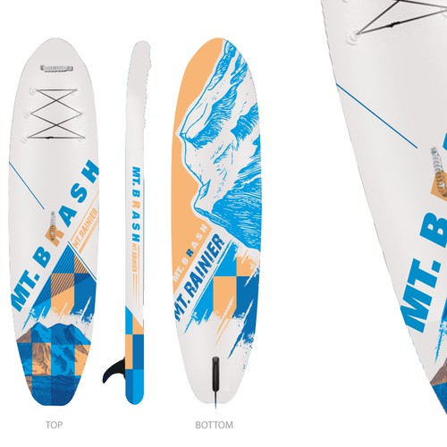 Board design with the title 'Outstanding stand-up-paddle baord design'