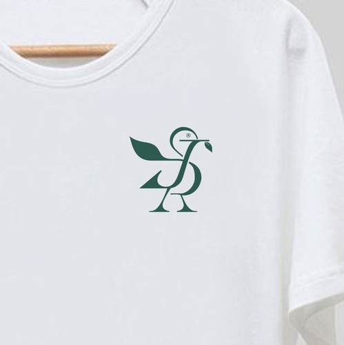 Bird t-shirt with the title 'Bird monogram'
