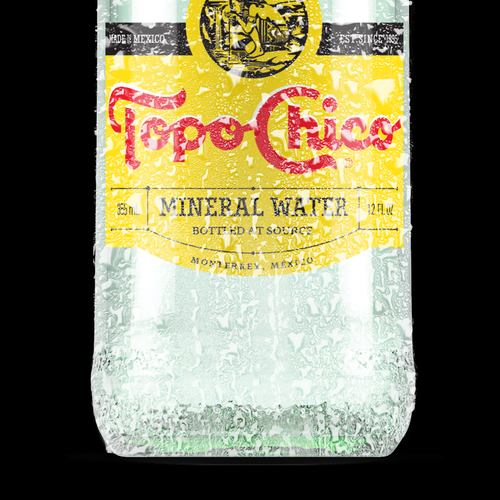 Drop design with the title 'Frosty Transparent Bottle Layer'