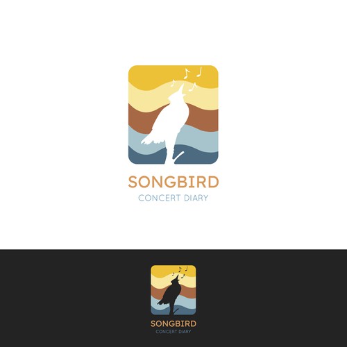 Song logo with the title 'Logo concept for Songbird'
