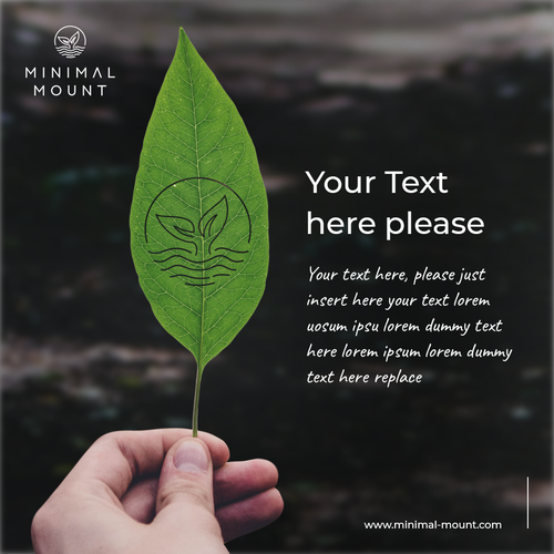 Recycling design with the title 'Instagram Post Template For Recycled Wall Mounts'