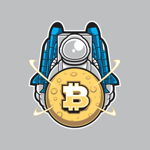 Astronaut t-shirt with the title 'Astro Bitcoin'