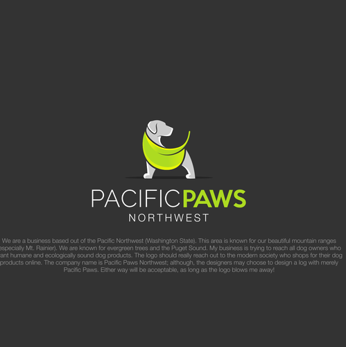 Paw logo with the title 'Dog Product Line'
