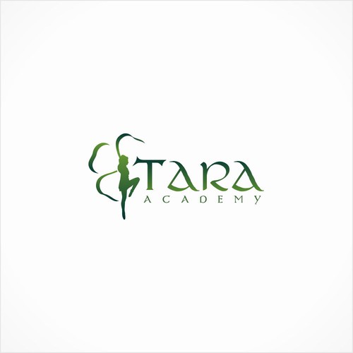 Dance school logo with the title 'Tara Academy'