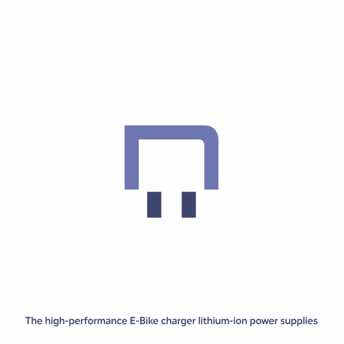 Charger logo with the title 'logo for e-bike charger'