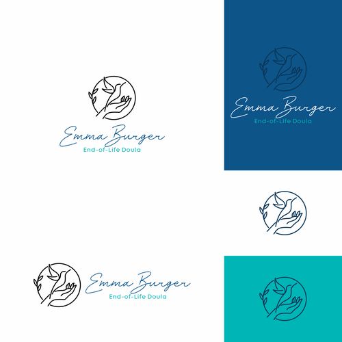 Medical logo with the title 'Logo design for Emma Burger End-of-Life Doula'