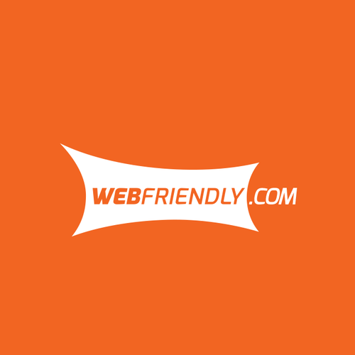Swoosh logo with the title 'Logo concept for WebFriendly.com'