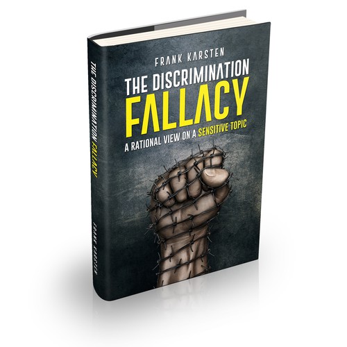 Political book cover with the title 'Discrimination Fallacy'