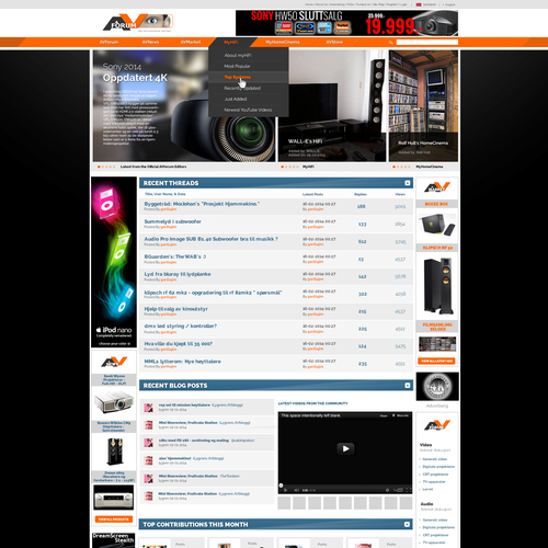 Video website with the title 'Audio and Video Forum Page for company in Norway'