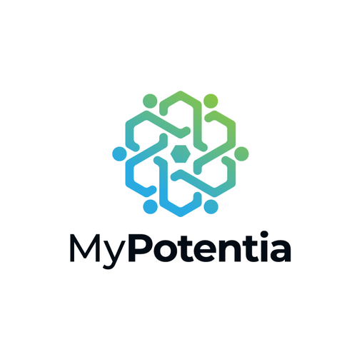Six design with the title 'Geometric logo for MyPotentia '
