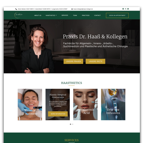 Surgical design with the title 'Plastic Surgery'