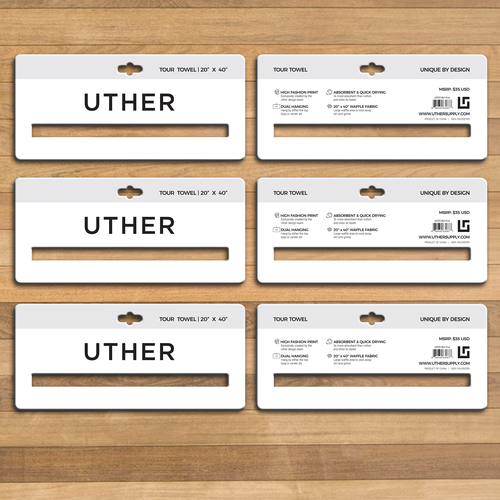 Header design with the title 'Uther Towel Header'
