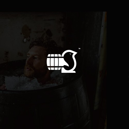 Penguin logo with the title 'Ice Barrel therapy'