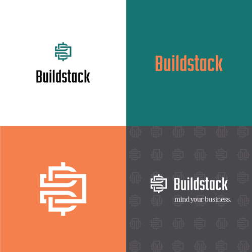 Orange brand with the title 'Buildstack Logo'