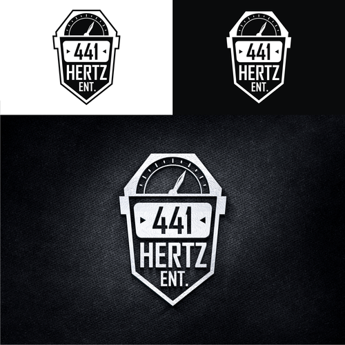 Guitarist logo with the title '441 Hertz Ent'