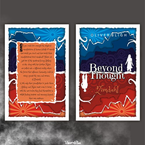 Silhouette book cover with the title 'Ebook design cover concept'