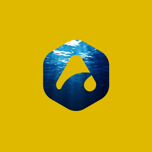 Letter A logo with the title 'Logo design for Adreno Ocean Outfitters'