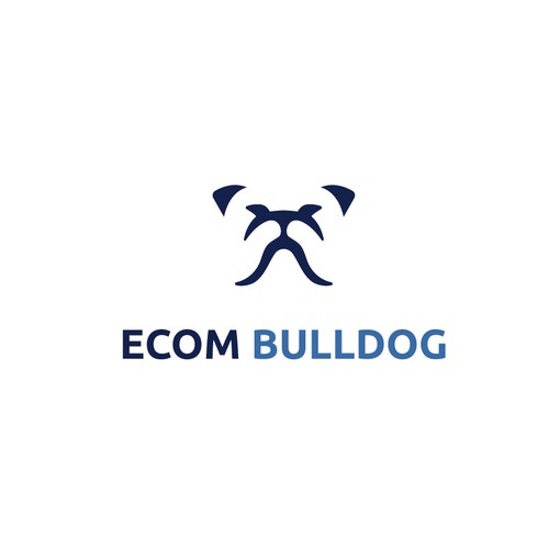 Bulldog design with the title 'Bulldog logo design'
