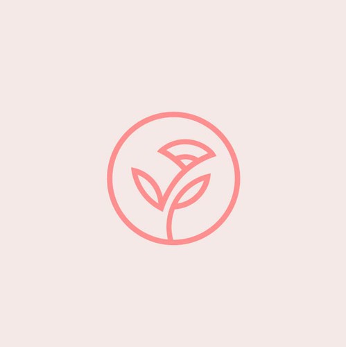 Florist logo with the title 'Clean, minimal logo design for online wholesale florist'