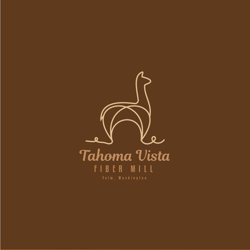 Alpaca logo with the title 'Logo for alpaca fiber and wool process company'
