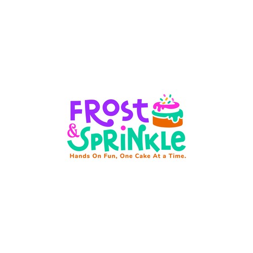 Cake logo with the title 'Frost&Sprinkle'