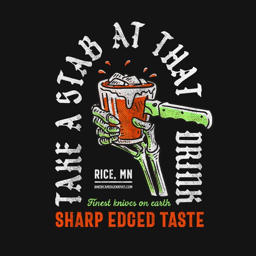 Retail t-shirt with the title 'T-Shirt for knives shop'