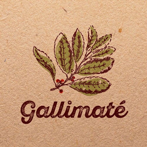 Earthy design with the title 'Logo for Gallimaté'