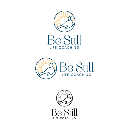 Healing logo with the title 'Be Still Life Coaching logo'