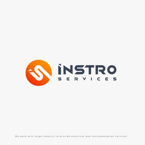 Industrial logo with the title 'Logo for INSTRO Services'