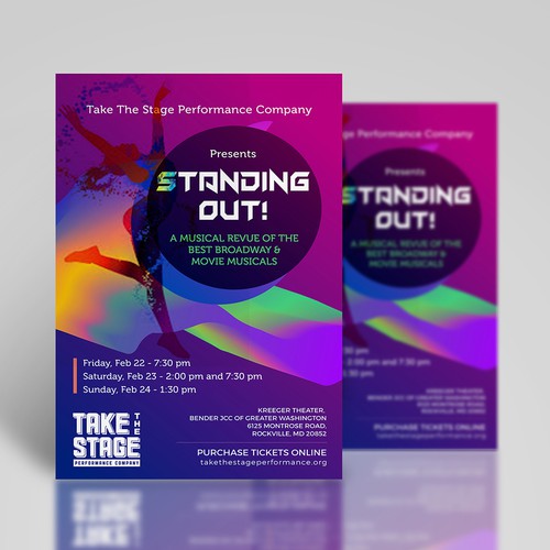 Stand-out design with the title 'Create Poster for Teen Musical Theater Company Big Show'