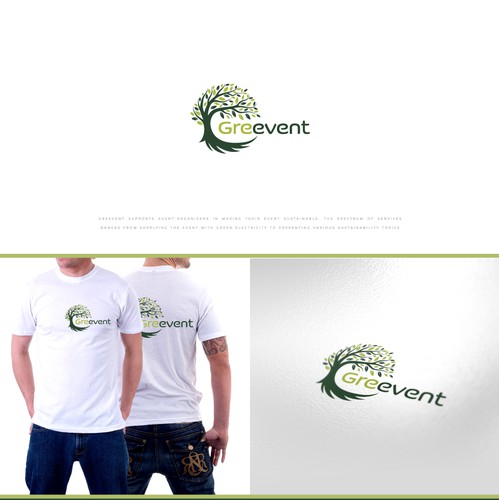 Sustainable design with the title 'Greevent Logo design!'