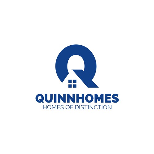Construction company logo with the title 'Simple Logo Concept for Quinn Homes'