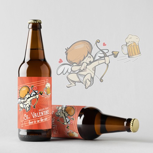 Photoshop label with the title 'Beer Label Design'