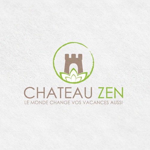 Bio design with the title 'Chateau Zen Logo Design'