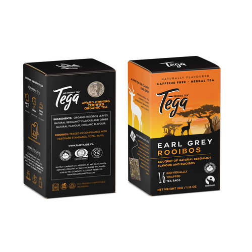 Tea label with the title 'Tea package '